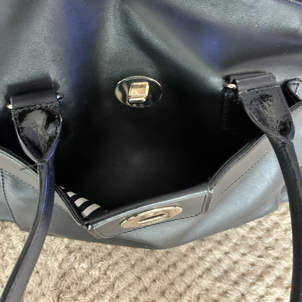 Kate Spade Hampton Road Theresa Black Leather Large Tote Bag - Picture 8 of 10